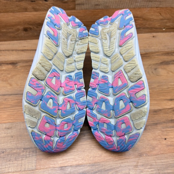 HOKA Womens size 10.5 Kawana Mesh Athletic Running Sneakers White Pink - Picture 5 of 8